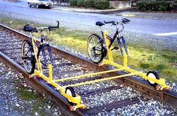 Side-by-side version of a 'Bicycle built for two'!