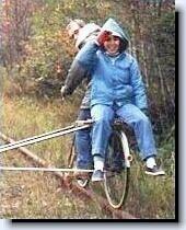 Not exactly a 'bicycle built for two', but it works!